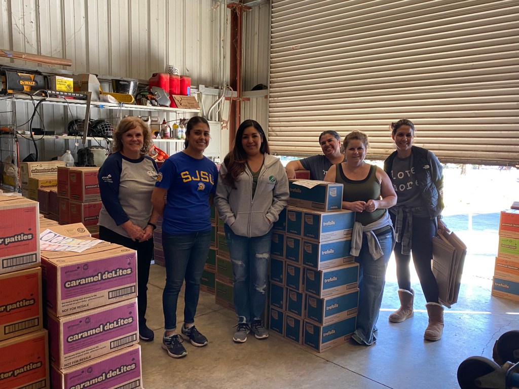 SU 250 mega-drop Team during the 2023 Cookie Season
